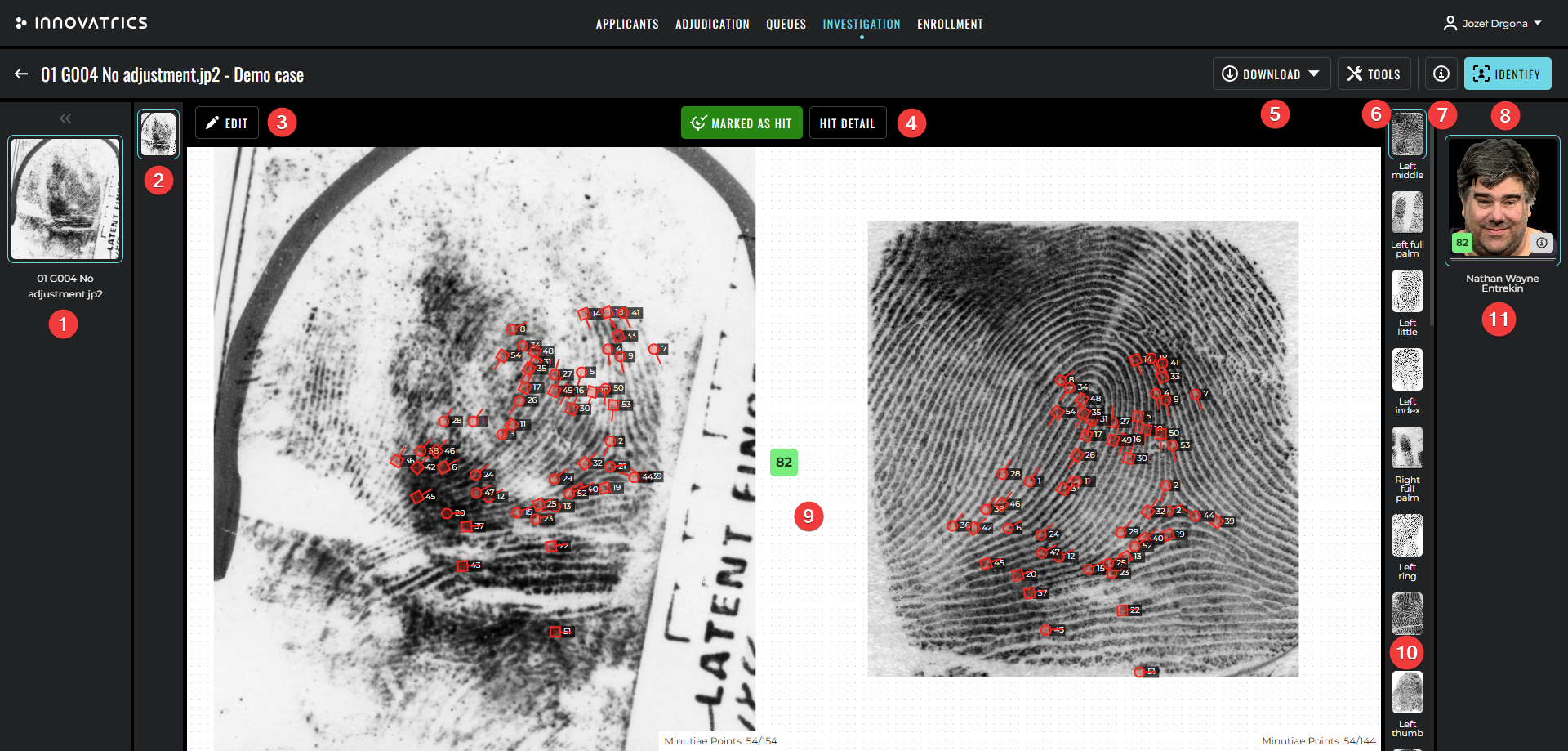 Comparison Tool layout