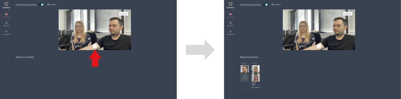 Manual capture on the desktop layout